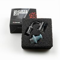 25mm kit de quartzo banger com carbob tampão terp pérola fumando 10mm 14mm 18mm fêmea masculino bangers pregos para Dab Rig Glass Bongs