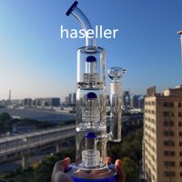 New Gravity Glass Bong Rauchpfeife Shisha Chicha Kopftätige Glas Dab Rigs Matrix Perc 18mm Glasschale