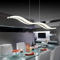 Современная волна дизайн остроумие подвесных ламп акриловые светодиодные склеичатые глянец лампа лампы L95 * H150см люстры