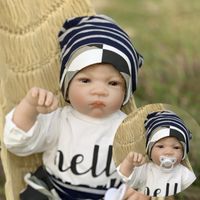 2021 Reborn Siliconen Realistische Baby Dolls 50cm Pasgeboren Doek Body Doll Speelgoed Levensechte Peuter Kid