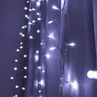 12m x 3m 1200-LED 110V luzes de luzes lâmpada quente luz branca romântica casamento romântico decoração ao ar livre cortina US padrão