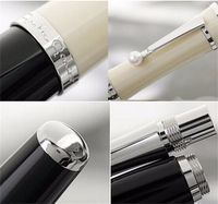 Luxus-Mode-Roller-Kugelschreiber mit niedlichen Perlen-Clip-Briefpapierbüro Schulbedarf schreiben glatte Tinte Geschenkstifte für Förderung
