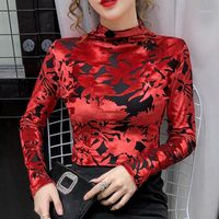 Nuevo 2021 otoño manga larga mujer camiseta moda casual tortuga tops y camisa más tamaño mujer ropa1