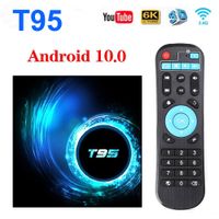 T95 Smart TV Box Android 10.0 4 ГБ 32 ГБ 64 ГБ Allwinner H616 Quad Core 1080P 4K Media Player 2 ГБ 16 ГБ Настройка верхней коробки