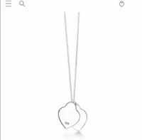 Hebben stempels 925 sterling zilveren hart liefde ketting hanger bijoux voor dame ontwerp vrouwen partij bruiloft verlovingsjuwelen voor bruid