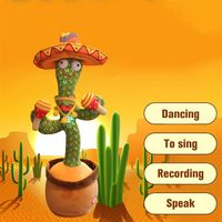 Explosive Internet Celebrities Will Dance and Twist Cactus Creative Toys Duck Music Songs Birthday Gifts Ornaments To Attract Customers a58