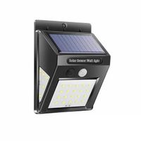 2022 새로운 태양 정원 램프 30 LED 태양 파워 모션 센서 라이트 방수 실외 조명 장식 조명 무선 벽 램프