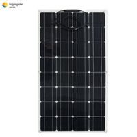 Panneau solaire 100W 200W 300W PV Semi Flexible Panneau solaire Solaire Solar Cellule Solar Module photovoltaïque Monocristallin 12V Kit