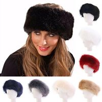 Beanie / crânio tampas mulheres orelha inverno aquecedor pele chapéu elegante macio macio macio artificial boné luxuoso qualidade falso bombardeiro bonés senhoras