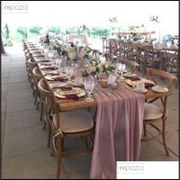 Table Napkin Home Textiles & Garden Long Fabric Wedding Decoration Runners Dinner Pale Runner Personalize 24Inch X 66Ft Drop Delivery 2021 X