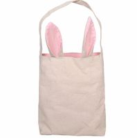 Hot Easter Bunny Canvas Bags Cartoon Rabbit Ears Basket Outdoor Travel Bags Kids Present Storage Bag Cartoon Bunny Packs