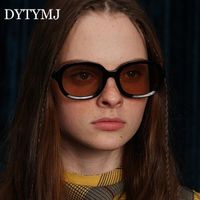 Óculos de sol dytymj vintage mulheres ovais de alta qualidade óculos de sol para geléia colorido lentes de sol mujer
