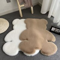 Cute bear carpet plush decorative carpet bedroom to transform girls heart net red children&#039;s room bedside mat 6 colors