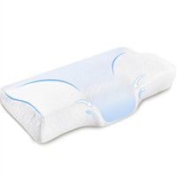 US Stock Power of Nature Slow Rebound Memory Foam Butterfly Pillow White A11266Z