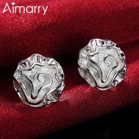 Aimarry 925 Sterling Silber Charme Rose Blume Ohrringe für Frauen Party Weihnachtsgeschenke Hochzeit Modeschmuck