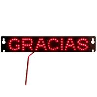 12V 27 cm Auto LED Universal Bremslicht LED Rücklicht Bremsänderung Anpassungsverzeichnis Gartensy Words Russisches Spanisch Gracias "Danke"
