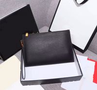 Moda bolsas homens negros bolsas de embreagem luxurys designers bolsa de alta qualidade bolsas de couro de couro bolsa carteira titular de moeda 28cm