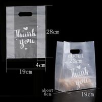 Yeni Teşekkür ederim Plastik Hediye Çantası Ekmek Depolama Alışveriş Çantası Kolu Parti Ile Düğün Plastik Şeker Kek Sarma Çanta DHL Sining