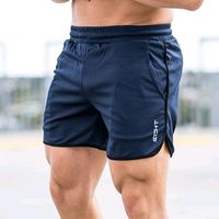 Erkek şort erkekler fitness vücut geliştirme adam yaz spor salonları egzersiz erkek nefes örgü hızlı kuru spor jogger plaj kısa pantolon1
