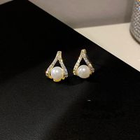 Dangle & Chandelier 2021 Arrival Fashion Drop Earrings Classic Irregular Women Korean Pearl Simple Elegant Jewelry