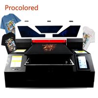 ProColored 2021 Tekstil DTG Printerler A3 Baskı Boyutu T Gömlek Giysileri için Kot Tshirt Baskı Makinesi Giysi A4 Flatbed Yazıcı