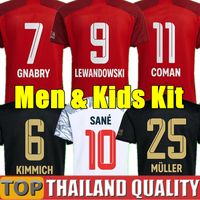 Bayern de Munique 20 21 SANE COUTINHO Munich camisa de futebol LEWANDOWSKI HERNANDEZ MULLER conjunto de camisa de futebol 120º MUNCHEN 2020 2021 Homens Kit infantil uniforme