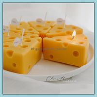 Candles Home Décor & Garden Aromatherapy Cheese Candle Hand-Made Soybean Wax For Decor Po Props Diy Birthday Gift Souvenir Zc687 Drop Delive