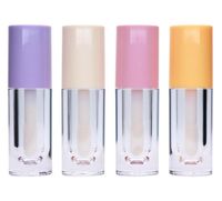 100pcs 6,5 ml Esvaziar Limpar Lip Gloss Tubos Lip Glaze Big Foot Wand maquiagem DIY Cosmetic Batom Lip Balm Titular SN4911