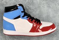 Лучшее качество 1 бесстрашный чикагский красный белый UNC синий баскетбол обувь мужчины женщины 1S бесстрашных спортивных кроссовки с коробкой