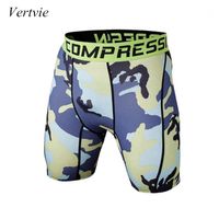 Running Shorts VertVie Fitness Männer Camouflage Gedruckt Schnelltisch Crossfit Komprimierung Kurze Hosen Sport Sportswear plus Größen1