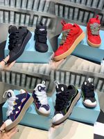 Chaussures de créateurs de luxe Top Quality Bumpr Running Casual Bur House Men and Women Fashion Fashion Clay Series Lanviin Breakable Sneakers LA3