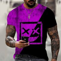 Erkek T-Shirt Yeni XXOO 3D Baskı Erkekler Gömlek Yaz Rahat Harajuku Hip-Hop Kısa Kollu Sokak Moda Yuvarlak Boyun T-shirt