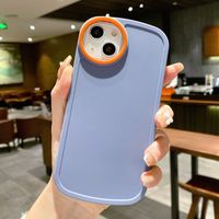 Unique Design Circle Round Camera Mobile Phone Cases Lens Hole Solid Color Matte Soft Silicone For iPhone 13 12 11 Pro Max XS XR