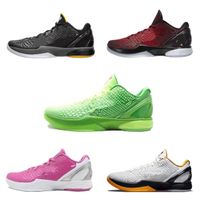 مقارنة مع العناصر المماثلة عالية الجودة الأسود مامبا السادس 6 جرين الرجال الرياضة الأحذية مامبا 6 الوردي الأخضر blac أحذية كرة السلة مع حجم التوصيل المجاني US7-US12