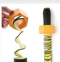 Çok fonksiyonlu Sebze Kesici Spiral Salatalık Dilimleme Araçları Hayır Acı Hands Meyve Rulo Talaş Soyucu Kavun Pişirme Bıçak Mutfak HA1508