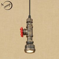Pendant Lamps Retro Industrial Iron Water Pipe Light LED With 4 Styles For Living Room restaurant bar cafe kitchen bed Room el