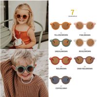 Ücretsiz DHL 7 Renkler Sevimli Yeni Çocuklar Bebek Güneş Gözlüğü Kız Erkek Güneş Gözlükleri Kedi Göz Shades Çocuklar için UV400