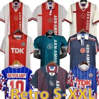 04 05 Ibrahimovic Boukhari Erkek Retro Ev Futbol Formaları 98 99 Sibon Litmanen Sier Futbol Gömlek 94 95 Kluivert Rijkaard Üniformaları