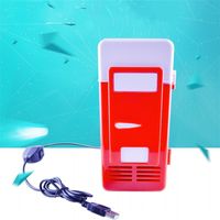 USB Powered Cuted Ice Box Warmer Mini Réfrigérateur Pour Voiture Intérieur Réfrigérateur Pratique 3 Couleurs Solides Color Coffret Emballage 58WX E1
