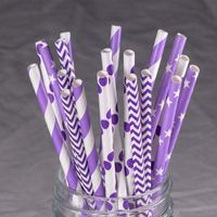 Multi Colors Straws Paper for Drinking Birthday Wedding Part...