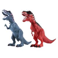 Dinosaur Toy Realistic T Rex Walking Figure With Lights And Sound For Children Christmas Gift Toys Y0105