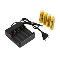 18650 Batteriladdare 4 Slits AC 110V 220V 4.2V Smart Four Laddning för Li-Ion Uppladdningsbara Batterier Ficklampa