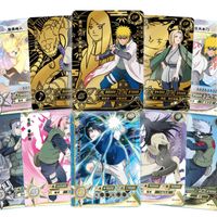 Tarjetas de anime Card Naruto Card Boruto Naruto Álbum Libro Colección Hokage Jugar Tarjeta Uchiha Ninja Kakashi Carácter Niños Juguetes G1125