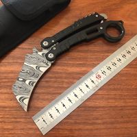 Karambit Bearing Folding Claw Knife 440C Blade Steel Handle Hunting Outdoor Self Defense Survival Knives BM51 Squid Snake Sea Monster Nautilus UT85 3400