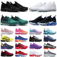 2022 TN Artı Erkekler Kadınlar Koşu Ayakkabıları Üçlü Siyah Beyaz Limon Kireç Ture Turder Pastel Chaussures Açık Erkek Trainer Zapato Spor Sneakers