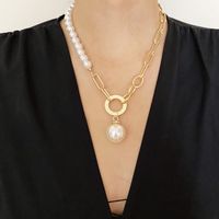 Collier de perles baroque rétro simple pour la chaîne des femmes