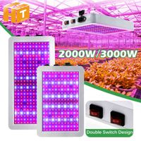 LED Grow Light 2000W 3000W Waterproof Phytolamp Full Spectrum 2 Mode Switch Veg Bloom Indoor Plant Growth Lamp W220312