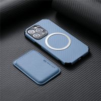 LX Brand Magnetic Magsafing Wallet Case for iPhone 13 12 11 Pro Max Mini X Xs Xr 8 7 Plus SE Carbon Fiber Card Holder Leather Cover