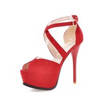 Sandals 2021 Summer Sexy Women High Heels 13.5 Cm Fashion Stripper Shoes Party Pumps Platform SIZE 32-43 B-17
