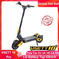 VSETT 10+ 10 inç Off-Road Elektrikli Scooter VSETT10 + Yükseltilmiş Sıfır 10x Hoverboard Çift Sürücü 60 V 2800 W Çift Motor VSSet